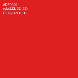 #DF2020 - Persian Red Color Image